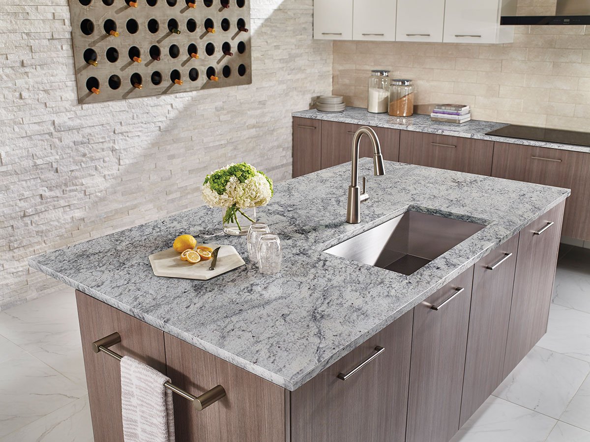 Granite kitchen countertop supplied by Veera Buildmart